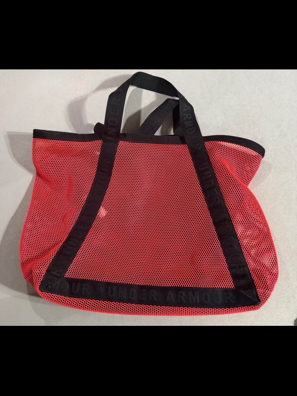Under Armour Pink Mesh Tote with Black Accents - Picture 3 of 6